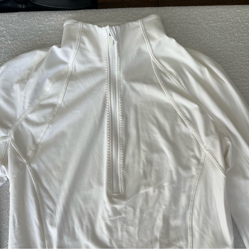 Lululemon White Running Half Zip - image 5
